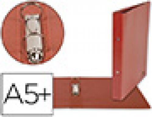 Pasta aneis liderpapel cartao couro quarto 2 aneis 25mm redondos lombada 40 mm , Liderpapel , 1552 , 8423473015524